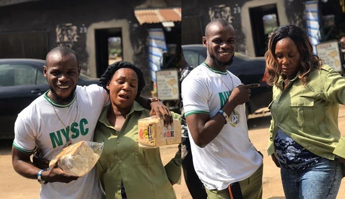 Mother who sold bread to send her son to school proudly rocks his NYSC khaki